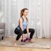 Kurzhantel 2x2Kg in lila mit Beschichtung Fitness Workout für Zuhause