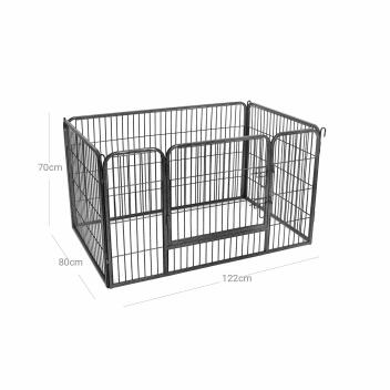 Freilaufgitter für Hunde|Welpenauslauf|Welpengitter|122x80x70cm