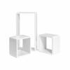 Würfelförmige Wandregal|3er Set|Weiß|Cube Regal|Schweberegal|15 cm