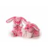 Hase pink liegend Stofftier Kuscheltier Pl&uuml;schtier Schmusetier 14 cm