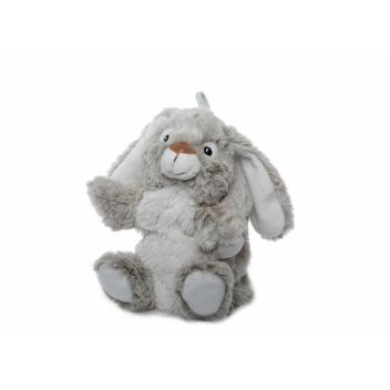 Handpuppe Hase 22 cm grau Kuscheltier Plüschtier...