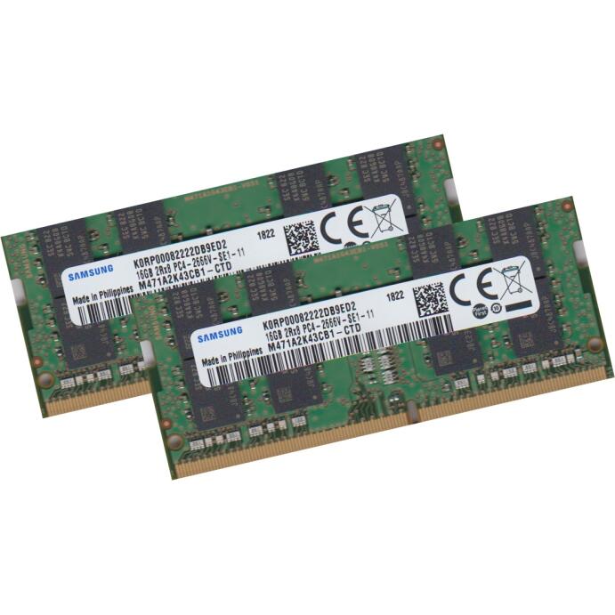 Samsung 32Gb 2x 16Gb 2666MHz Ram Speicher 260Pin M471A2K43CB1-CTD Notebook