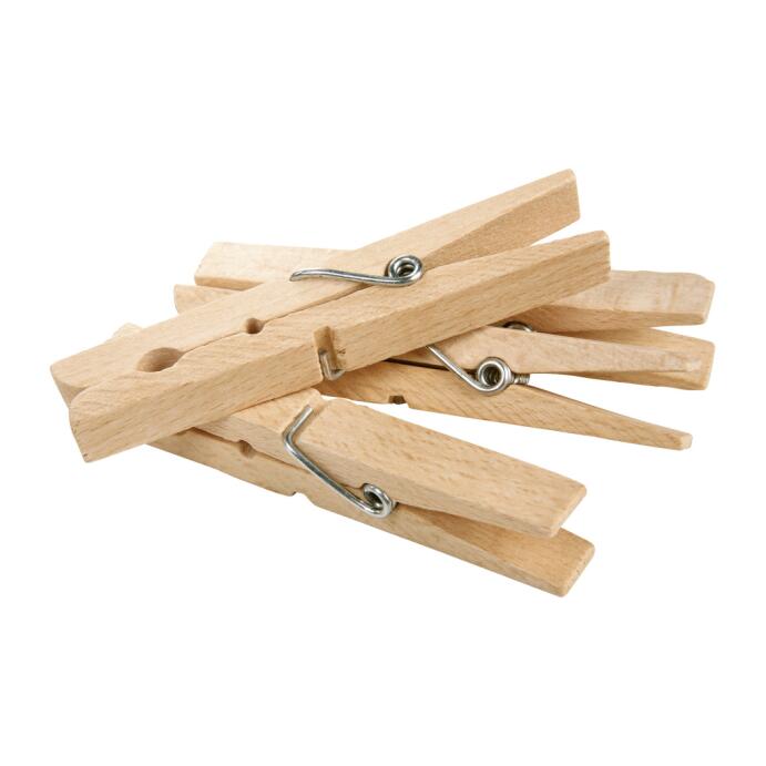 Redecker Holzwäscheklammern Jumbo gewachstes Buchenholz 9 cm