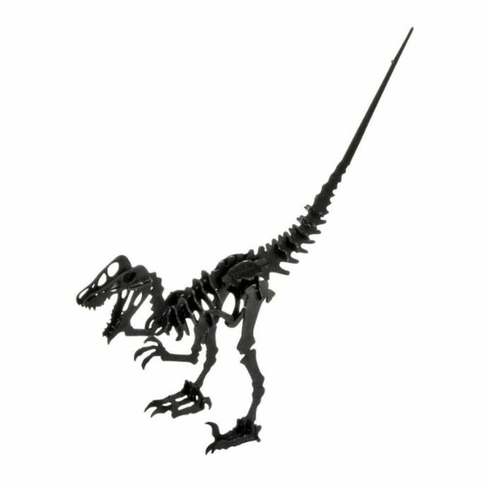 3D Puzzle Velociraptor für Kinder zum stecken aus Pappe 11 x 15 x 3cm