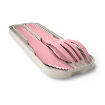 monbento Besteck Set MB Taschenbesteck farbig Messer Gabel Löffel pink Blush