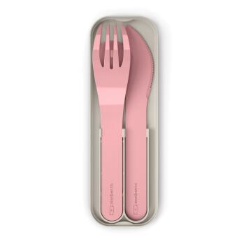 monbento Besteck Set MB Taschenbesteck farbig Messer Gabel Löffel pink Blush