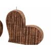Fotoständer Blumenvase Set 3-teilig Herzen Fotohalter Mangoholz massiv
