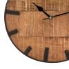 Wanduhr Wohnzimmeruhr aus Holz rund Vintage lautlos aus Mangoholz