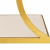 Beistelltisch Dekotisch eckig Sofatisch Tisch Metall gold Emaille