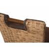 Rattanstuhl Esszimmer Stuhl Bilbao Griff vollgepolstert prairie brown