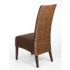 Rattanstühle 4er-Set Antonio Polsterstühle braun Wildlederoptik cogna