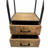 Bücherregal Stand Regal Bücherbord 40x180x40 cm mit Schubladen
