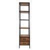 Bücherregal Stand Regal Bücherbord 40x180x40 cm mit Schubladen