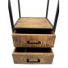 Bücherregal Stand Regal Bücherbord 40x180x40 cm mit Schubladen