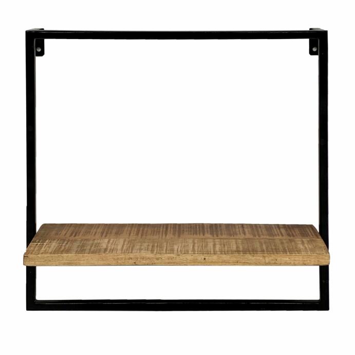 Hängeregal Wandregal Bücher Regal Bücherbord 50x50x25 cm schwarz