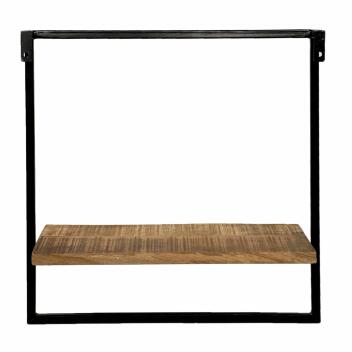 Hängeregal Wandregal Bücher Regal Bücherbord 50x50x25 cm schwarz