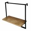 Hängeregal Wandregal Bücher Regal Bücherbord 50x50x25 cm schwarz