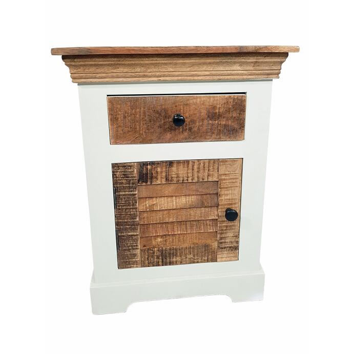 Nachtschrank Nachtttisch B 45 H 60 cm Nacht-Kommode Ibiza Massivholz