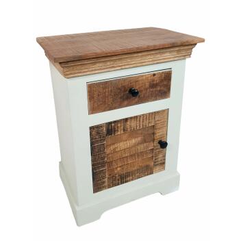 Nachtschrank Nachtttisch B 45 H 60 cm Nacht-Kommode Ibiza Massivholz
