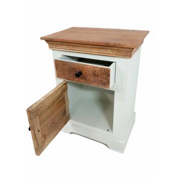 Nachtschrank Nachtttisch B 45 H 60 cm Nacht-Kommode Ibiza Massivholz