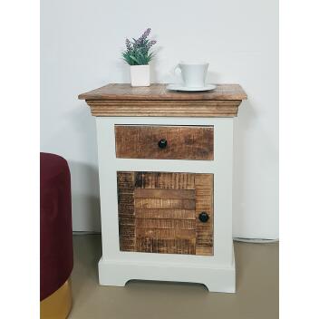 Nachtschrank Nachtttisch B 45 H 60 cm Nacht-Kommode Ibiza Massivholz