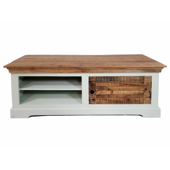 TV Lowboard TV Schrank B 114 H 45 cm Massivholz Fernsehschrank Ibiza