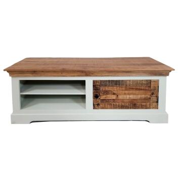 TV Lowboard TV Schrank B 114 H 45 cm Massivholz...
