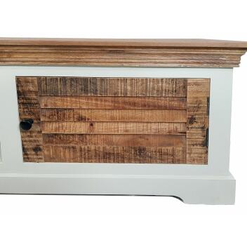 TV Lowboard TV Schrank B 114 H 45 cm Massivholz Fernsehschrank Ibiza