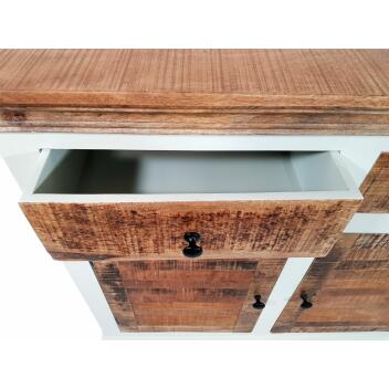 Sideboard Anrichte B 140 H 90 cm Kommode 3türig Ibiza Massivholz