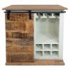 Barschrank B 72 H 80 cm Weinregal Wein Schrank Hausbar Weinbar