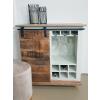 Barschrank B 72 H 80 cm Weinregal Wein Schrank Hausbar Weinbar