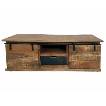 TV Lowboard Massivholz B 125 H 45 cm TV Schrank Fernsehschrank