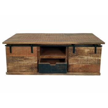 TV Lowboard Massivholz B 125 H 45 cm TV Schrank Fernsehschrank