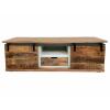 TV Schrank Massivholz B 125 H 45 cm TV Lowboard Fernsehschrank