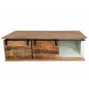 TV Schrank Massivholz B 125 H 45 cm TV Lowboard Fernsehschrank