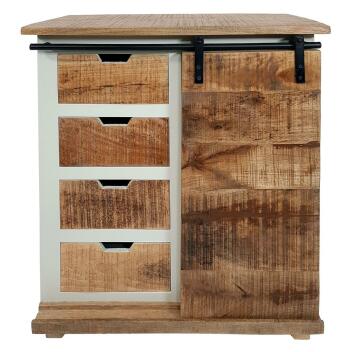 Schubladen Kommode Anrichte Sideboard B 72 H 80 cm California weiß