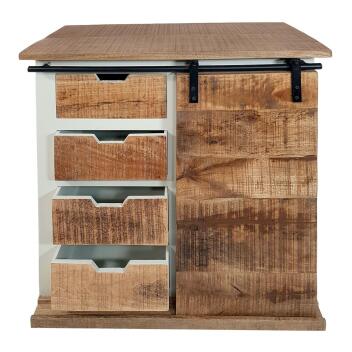 Schubladen Kommode Anrichte Sideboard B 72 H 80 cm California weiß