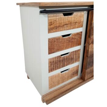 Schubladen Kommode Anrichte Sideboard B 72 H 80 cm California weiß