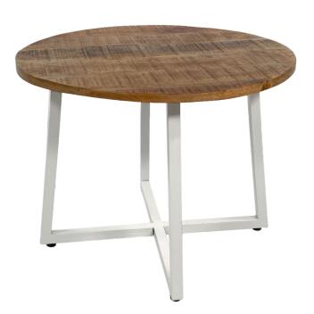 Couchtisch rund 60cm Beistelltisch Cannes Metall-Gestell...