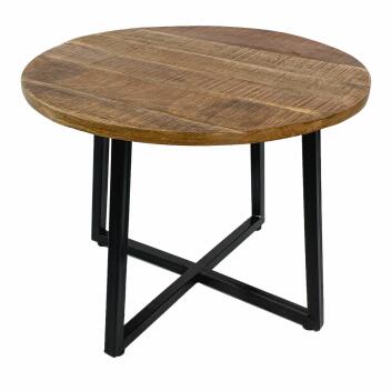 Couchtisch rund 60cm Beistelltisch Cannes Metall-Gestell...