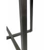 Couchtisch rund 60cm Beistelltisch Cannes Metall-Gestell schwarz weiß