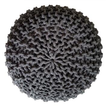 Strickhocker Pouf Sitzpouf Sitzpuff Grobstrick Pouf Bodenkissen Ø 55cm