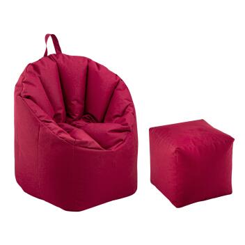 Sitzsessel Set Sitzsack Relaxsessel mit Hocker Big Bamba formstabil