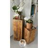 Blumensäule Hocker Pflanzenständer Beistelltisch 27x27 cm quadratisch