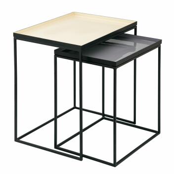 Beistelltisch 2er Set Satztisch Dekotisch Sofatisch Copenhagen Emaille