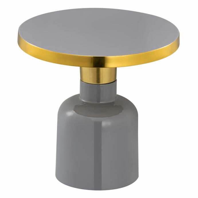 Beistelltisch rund Dekotisch Lampentisch Sofatisch Glam Tisch Metall