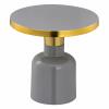 Beistelltisch rund Dekotisch Lampentisch Sofatisch Glam Tisch Metall