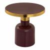 Beistelltisch rund Dekotisch Lampentisch Sofatisch Glam Tisch Metall
