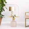Beistelltisch rund Dekotisch Lampentisch Sofatisch Glam Tisch Metall