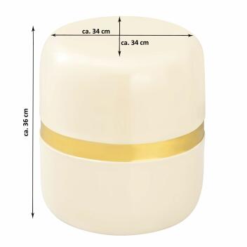 Dekotisch Beistelltisch rund Lampentisch Beverley Tisch Metall Ø 34cm